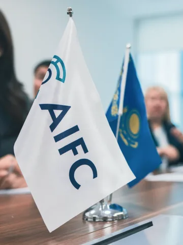 Network School representatives at the Astana International Financial Centre