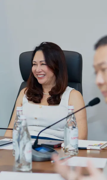 A representative speaking at the Kazakhstan meeting