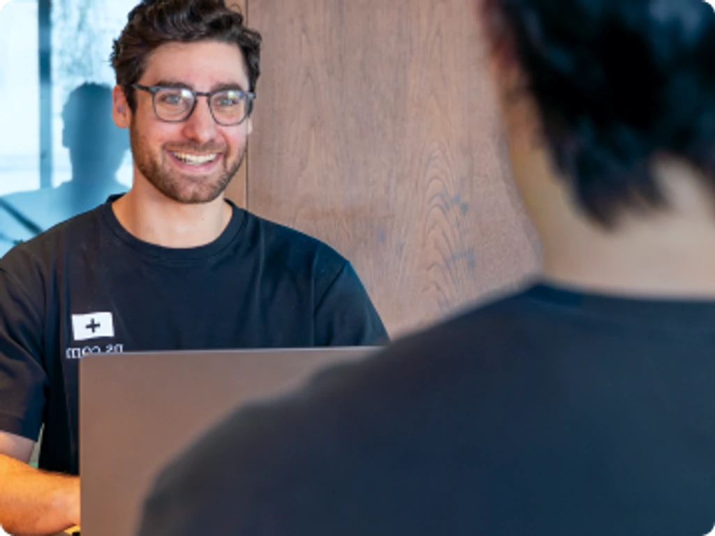 A Network School member in a job interview