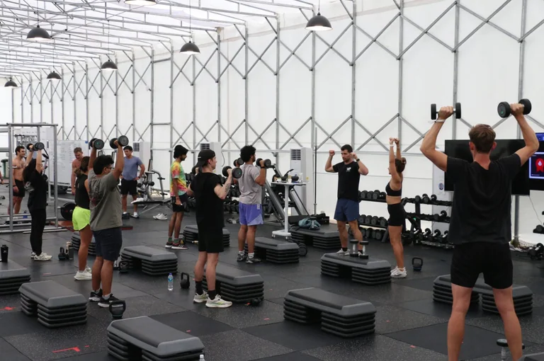 Network School members in a fitness class